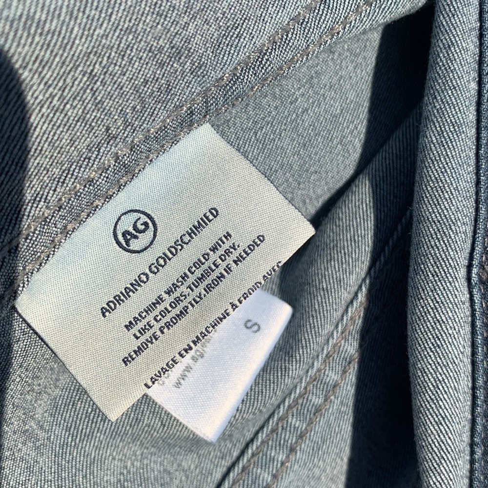 AG Stretch Denim Blue Jean Jacket - Picture 6 of 10